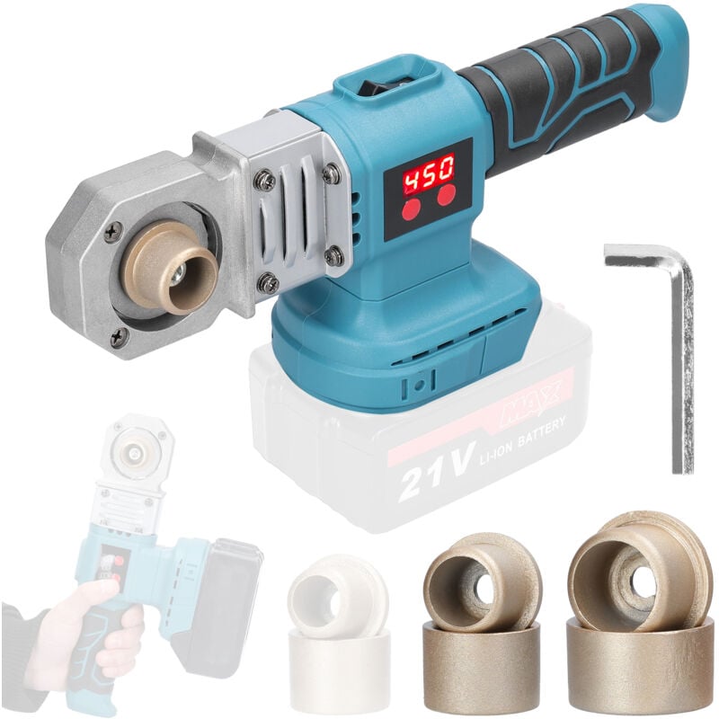 Lifcausal - Appareil de fusion de tuyaux d'eau au lithium Machine de soudage ppr domestique avec têtes de rechange de 20 mm 25 mm 30 mm Compatible