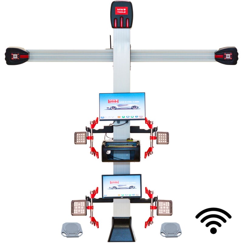 Mw Tools - Appareil de géométrie 4 roues 3D 24 pouces UA3D500