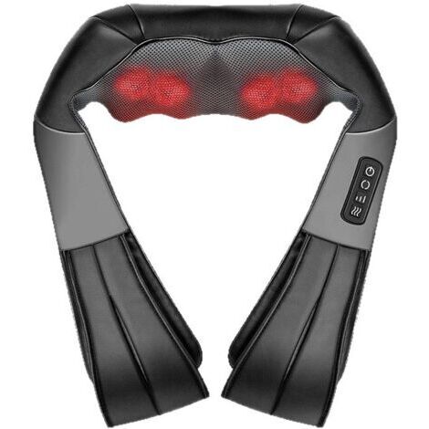 Appareil de massage 3D pour la nuque et les épaules avec chaleur douce, massage en profondeur de la nuque, des épaules et du dos, profitez d'un massage de la nuque et des épaules à la maison, au burea