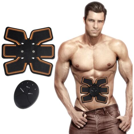 Appareil de massage abdominal électrique sans fil Smart EMS, tonifiant musculaire, stimulateur abdominal ABS Fit02650-AquaForge