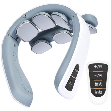 Appareil de massage cervical à 6 têtes pour les épaules et la nuque, chauffage intelligent, masseur pour les épaules et la nuque - CNHA-AquaForge