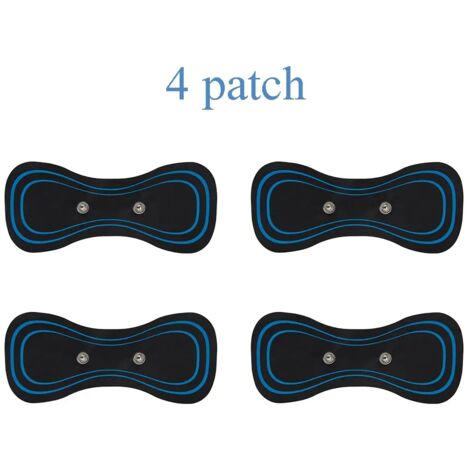 Appareil de massage cervical EMS Mini à impulsions électriques avec écran LCD et 8 modes. Patch de massage cervical pour soulager les douleurs musculaires. Appareil de massage corporel portable 01096