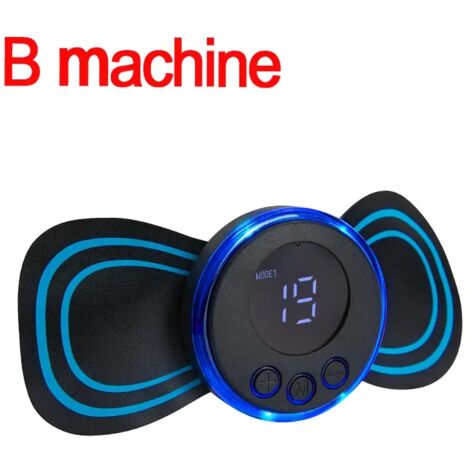 Appareil de massage cervical EMS (stimulateur musculaire) - Patch électrique à impulsions basse fréquence - Outil de relaxation et de soulagement de la douleur 01295-AquaForge