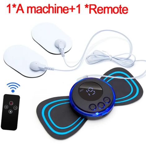 Appareil de massage cervical EMS (stimulateur musculaire) - Patch électrique à impulsions basse fréquence - Outil de relaxation et de soulagement de la douleur 01297-AquaForge