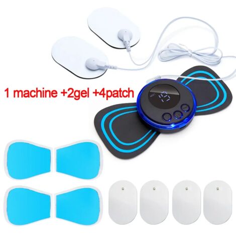 Appareil de massage cervical EMS (stimulateur musculaire) - Patch électrique à impulsions basse fréquence - Outil de relaxation et de soulagement de la douleur 01298-AquaForge
