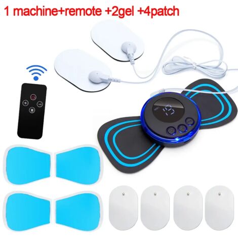 Appareil de massage cervical EMS (stimulateur musculaire) - Patch électrique à impulsions basse fréquence - Outil de relaxation et de soulagement de la douleur 01299-AquaForge