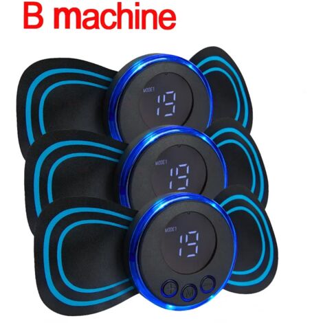 Appareil de massage cervical EMS (stimulateur musculaire) - Patch électrique à impulsions basse fréquence - Outil de relaxation et de soulagement de la douleur 01301-AquaForge