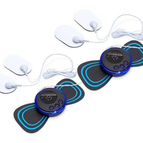 Appareil de massage cervical EMS (stimulateur musculaire) - Patch électrique à impulsions basse fréquence - Outil de relaxation et de soulagement de la douleur 01302-AquaForge