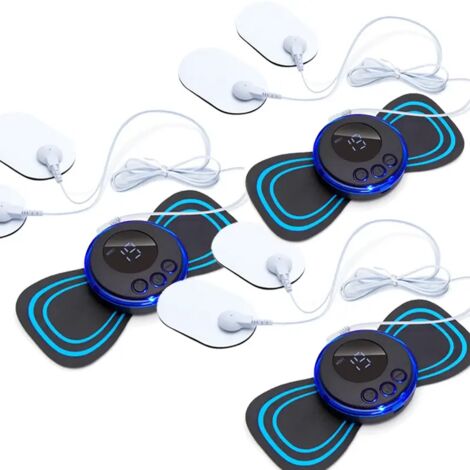 Appareil de massage cervical EMS (stimulateur musculaire) - Patch électrique à impulsions basse fréquence - Outil de relaxation et de soulagement de la douleur 01303-AquaForge