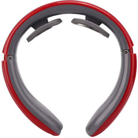 Appareil de massage chauffant à impulsions électriques pour soulager les douleurs cervicales, du cou et des épaules, instrument de physiothérapie rouge - AquaForge