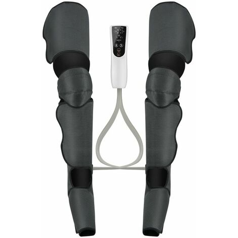 Appareil de massage des jambes et des pieds FVO avec fonction chauffe-genoux pour le massage des mollets et des genoux 3 modes 3 intensités et 10 techniques de massage
