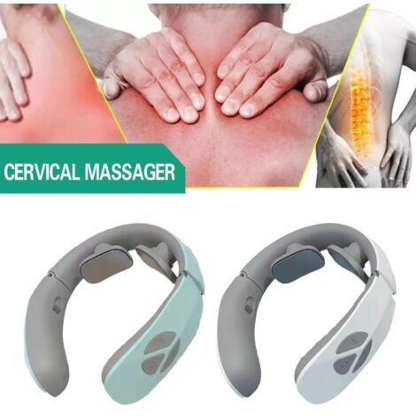 Appareil de massage des points d'acupuncture du cou et des ganglions lymphatiques (EMS) - Massage de la nuque, du dos, des épaules et des épaules - Masseurs électriques-AquaForge