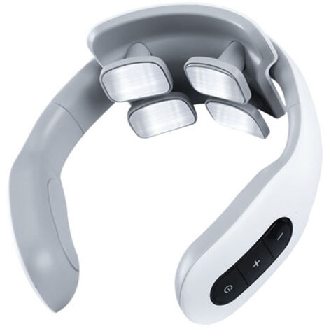 Appareil de massage électrique à impulsions basse fréquence pour la nuque et les épaules, rechargeable par USB, idéal pour la maison et le bureau - AquaForge