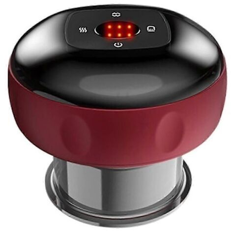Appareil de massage électrique à ventouses avec fonction de vibration et lumière rouge, appareil à ventouses rechargeable.