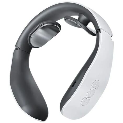 Appareil de massage électrique pour la nuque et le dos, soulagement de la douleur, 4 modes de microcourant, EMS pulsé intelligent, TENS, masseur cervical avec télécommande-AquaForge