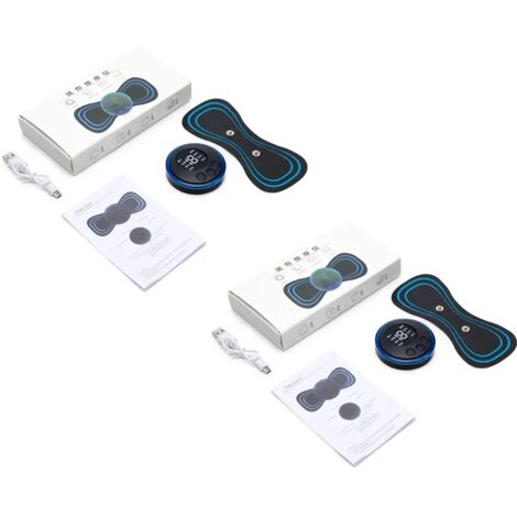 Appareil de massage électrique rechargeable pour la nuque, patch de massage cervical EMS, stimulateur musculaire dorsal, TENS pour soulager les douleurs cervicales 03020-AquaForge