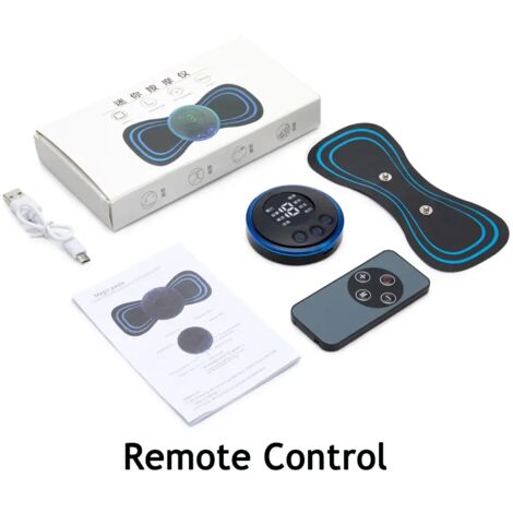 Appareil de massage électrique rechargeable pour la nuque, patch de massage cervical EMS, stimulateur musculaire dorsal, TENS pour soulager les douleurs cervicales 03023-AquaForge