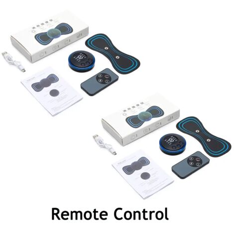 Appareil de massage électrique rechargeable pour la nuque, patch de massage cervical EMS, stimulateur musculaire dorsal, TENS pour soulager les douleurs cervicales 03024-AquaForge