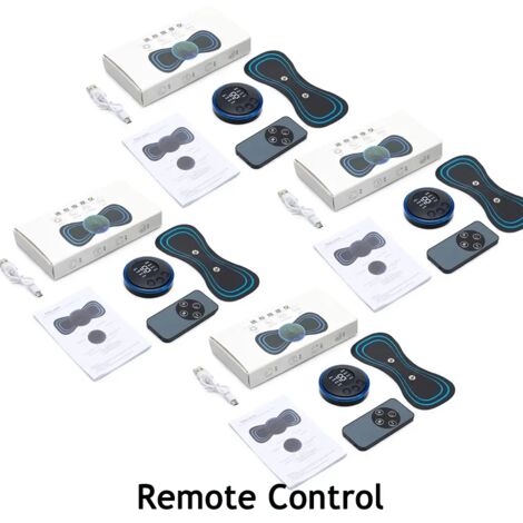 Appareil de massage électrique rechargeable pour la nuque, patch de massage cervical EMS, stimulateur musculaire dorsal, TENS pour soulager les douleurs cervicales 03026-AquaForge