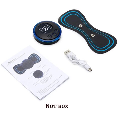 Appareil de massage électrique rechargeable pour la nuque, patch de massage cervical EMS, stimulateur musculaire dorsal, TENS pour soulager les douleurs cervicales 03028-AquaForge