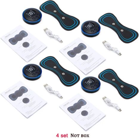 Appareil de massage électrique rechargeable pour la nuque, patch de massage cervical EMS, stimulateur musculaire dorsal, TENS pour soulager les douleurs cervicales 03031-AquaForge