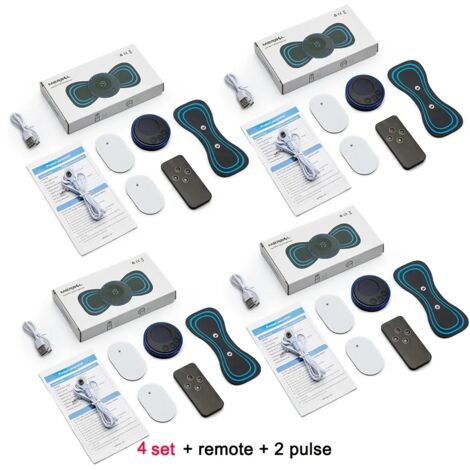 Appareil de massage électrique rechargeable pour la nuque, patch de massage cervical EMS, stimulateur musculaire dorsal, TENS pour soulager les douleurs cervicales 03036-AquaForge