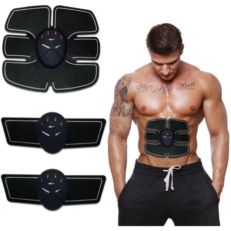 Appareil de massage électrique sans fil EMS intelligent pour l'électrothérapie, le soulagement des douleurs dorsales, stimulateur musculaire ABS Fit, entraîneur des muscles abdominaux02162-AquaForge
