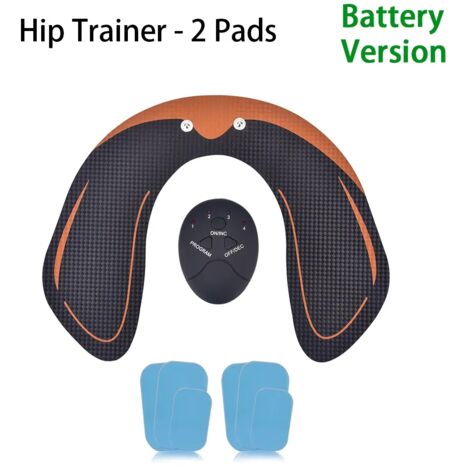 Appareil de massage EMS pour les hanches et les fessiers, pour femmes : stimulateur musculaire, tonifiant et liftant, pour le fitness et le raffermissement des abdominaux. Intensité de massage réglabl