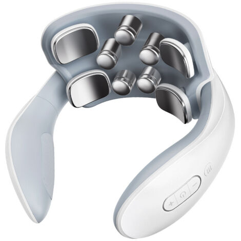 Appareil de massage multifonctionnel pour la colonne cervicale, massage multi-modes avec quatre têtes de chargement + compresse chaude avec contrôle de la température.