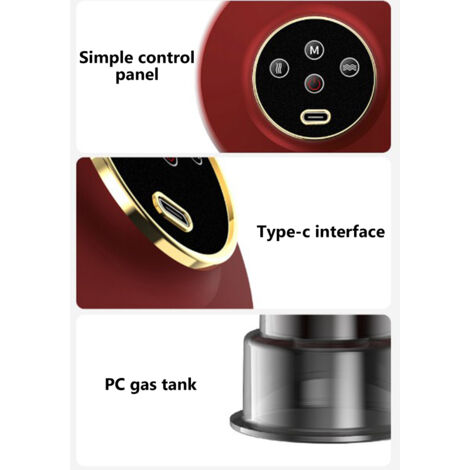 Appareil de Massage par Ventouses Électrique - Portable, Contrôle de Température, Idéal pour Maison, Bureau et Déplacements