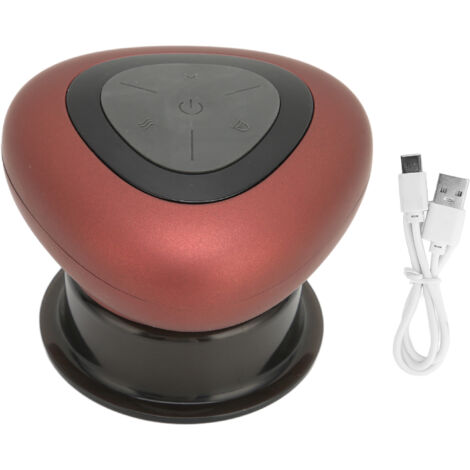 Appareil de Massage Ventouses Électrique 4 Vitesses Pression Négative Compresse Chaude Gua Sha