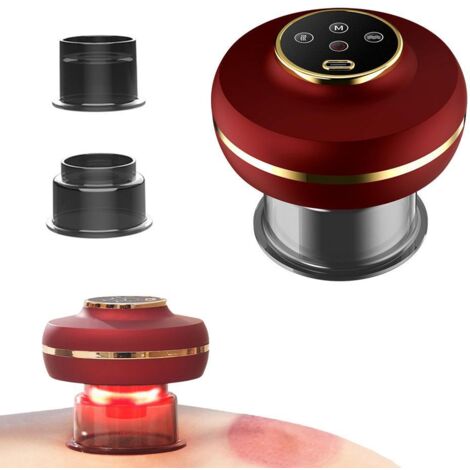 Appareil de Massage Ventouses Électrique - Contrôle de Température, Portable pour Domicile, Bureau et Voyage
