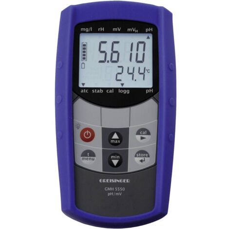 Appareil de mesure combiné Greisinger GMH 5550 pH, Redox (ORP) 2.00 - 16.00 pH étalonné dusine (sans certificat)