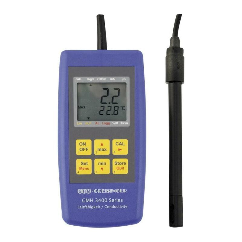 Greisinger - Appareil de mesure combiné gmh 3431 particules dissoutes, conductivité, salinité, température Y732531