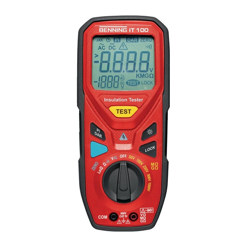 FP - Appareil de mesure d'isolement/résistance it 100 600 v 300 kΩ-20 gω benning