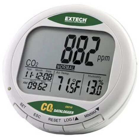 Appareil de mesure du dioxyde de carbone Extech CO210 0 - 9999 ppm Q72412