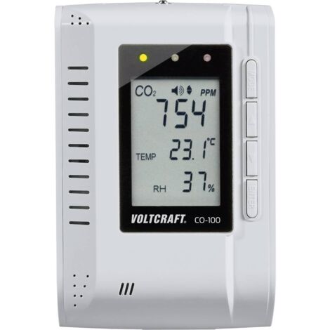 Appareil de mesure du dioxyde de carbone VOLTCRAFT CO-100 0 - 3000 ppm avec fonction enregistreur de données, montage m