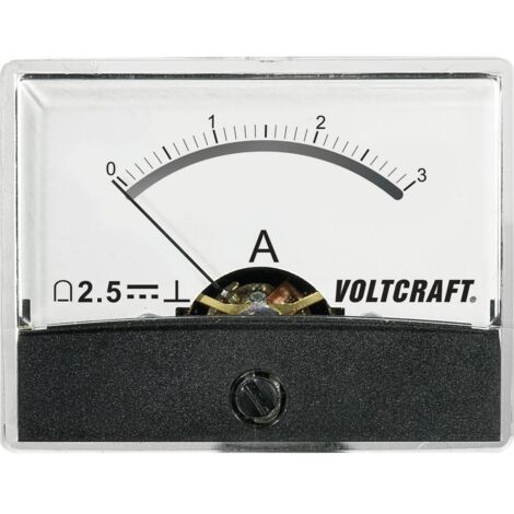 APPAREIL DE MESURE ENCASTRABLE ANALOGIQUE VOLTCRAFT AM-60X46/3A/DC