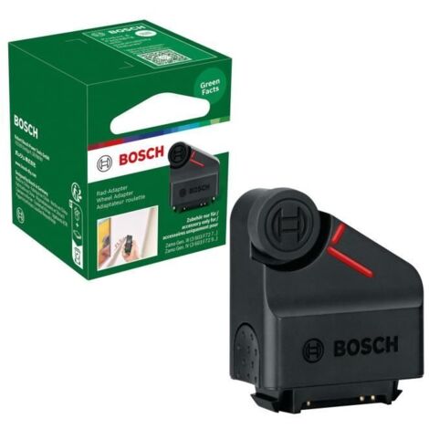 Appareil de mesure laser Bosch Zamo Wheel Adapter (accessoire pour Zamo 4ème génération, pour une mesure rapide et facile des courbes et des distances, dans une boîte)