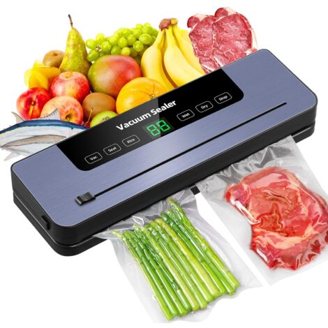 Appareil de mise sous vide alimentaire, adapté aux cuisines domestiques gris