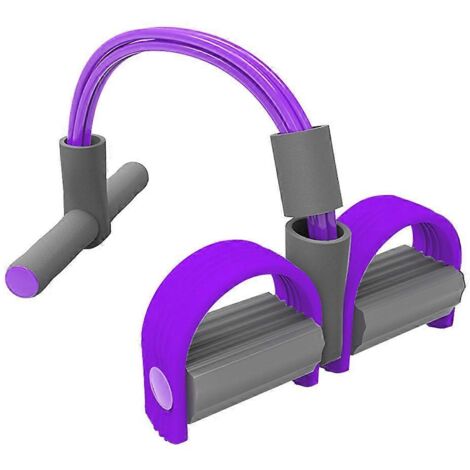 Appareil de musculation multifonctionnel à 4 tubes pour les jambes, avec corde de traction et élastique de résistance pour les abdominaux
