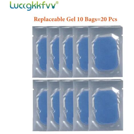 Appareil de stimulation musculaire sans fil EMS intelligent pour l'entraînement abdominal et la perte de poids - Massage corporel amincissant avec autocollants - 01127-AquaForge