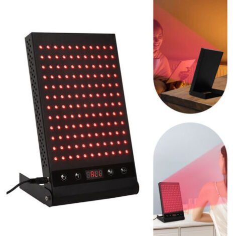 Appareil de thérapie par lumière rouge, appareil de rajeunissement rouge/bleu avec minuterie, longueur d'onde 660/850 nm, visage, cou, corps, SPA, anti-âge, raffermissement, lissage des rides, lampe c