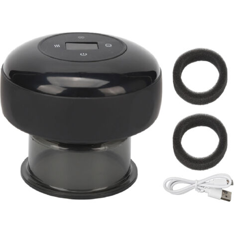 Appareil de Ventouse Électrique Rechargeable sans Fil, 12 Vitesses, Compresse Chaude à Haute Aspiration pour Massage