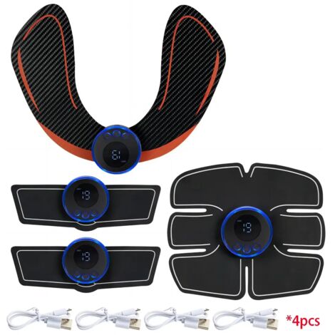 Appareil d'électrostimulation musculaire abdominale (EMS), tonifiant musculaire, appareil de massage pour les abdominaux et les hanches, pour la perte de poids et le remodelage corporel, idéal pour la