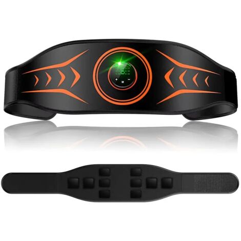 Appareil d'électrostimulation musculaire (EMS) pour ceinture abdominale avec écran LCD - Fitness, salle de sport à domicile, perte de poids, amincissement et entraînement abdominal-AquaForge