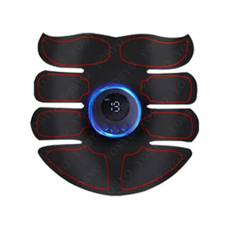 Appareil d'électrostimulation musculaire rechargeable EMS - Entraînement intelligent pour les hanches et les abdominaux - Massage corporel électrique amincissant - Perte de poids 01975-AquaForge