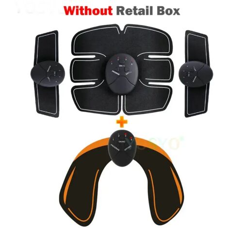 Appareil d'électrostimulation musculaire sans fil EMS, ceinture amincissante connectée pour exercices abdominaux, unisexe - Référence : 00274-AquaForge