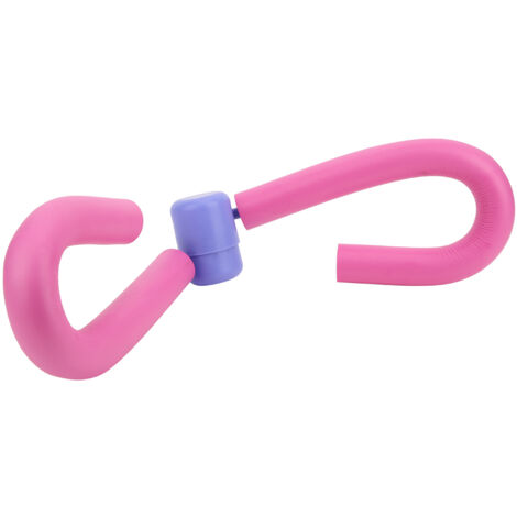 Appareil d'entraînement portable pour les jambes et les cuisses, en forme de cuisse, rose.