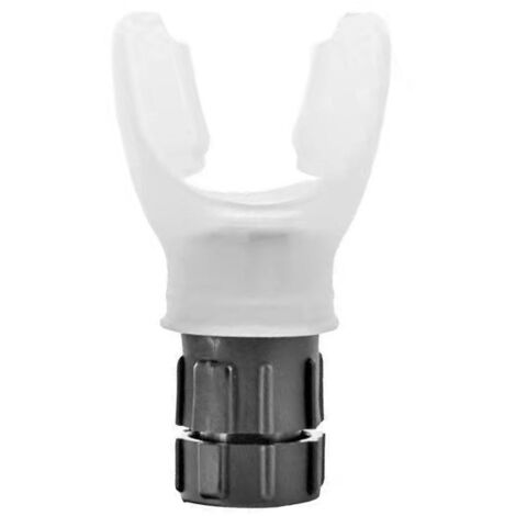 Appareil d'Exercice Respiratoire Portable - Entraîneur de Capacité Pulmonaire avec Embout en Silicone et Résistance Réglable - Blanc